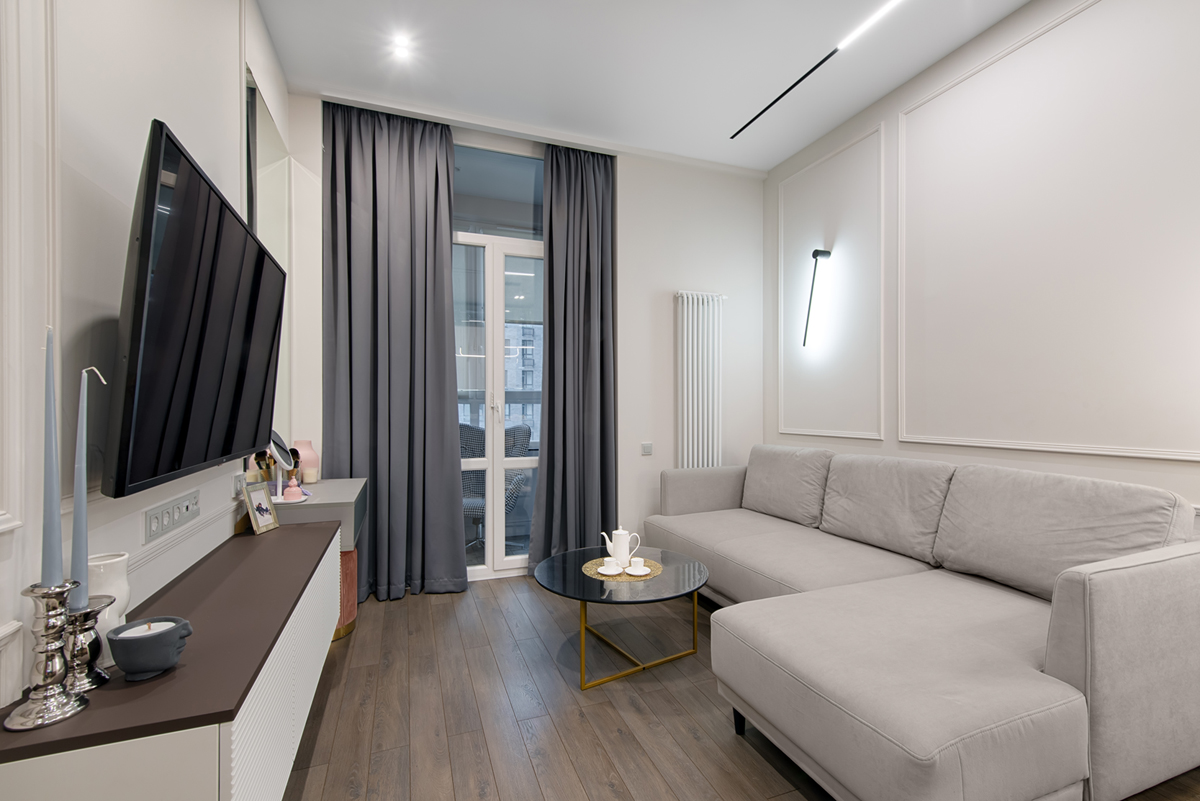 интерьер небольшой гостиной