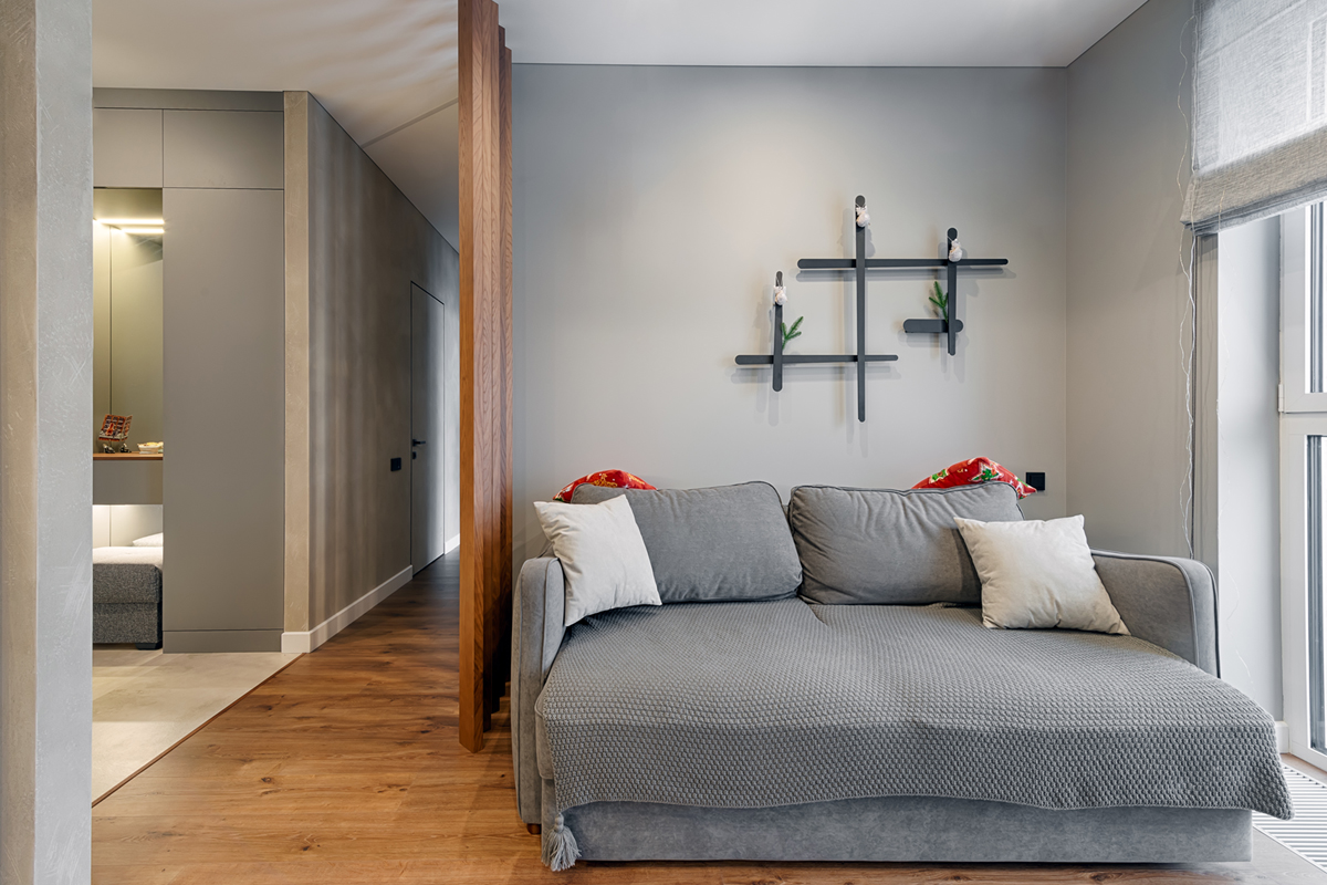 фрагмент гостиной и коридора